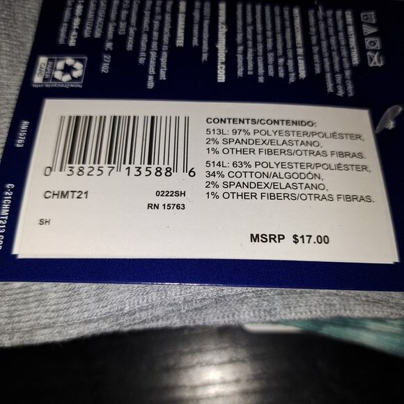 3 Pk Champion Cushioned Crew Socks Dry Mens Size 6-12 Tie Dye 3 Pairs Per Pk - Picture 5 of 5